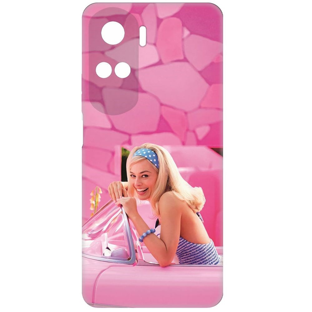 

Чехол-накладка Krutoff Soft Case Барби в розовом для Honor X50i черный