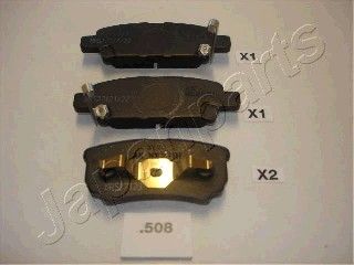 Тормозные колодки Japanparts задние для Mitsubishi Lancer, Outlander 2003- pp508af