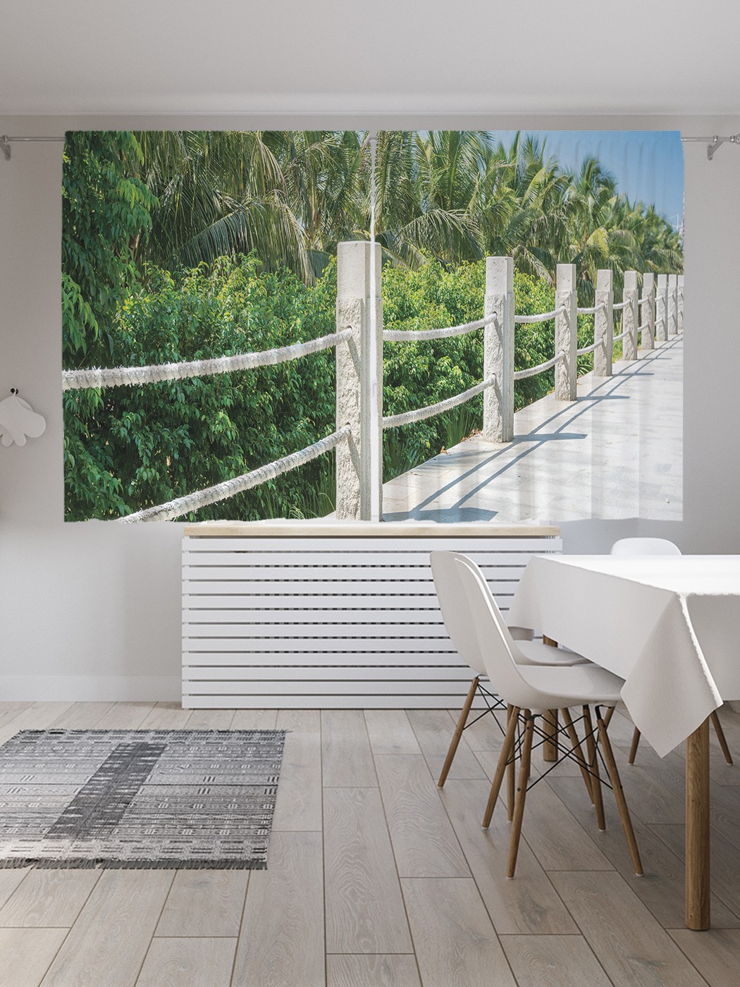 

Классические шторы JoyArty "Вдоль джунглей", серия Oxford DeLux, 2 полотна 145x180 см, Вдоль джунглей