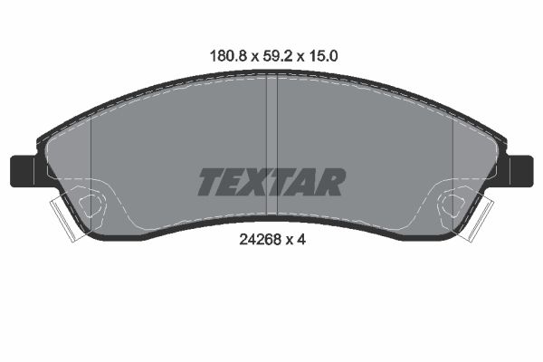

Колодки Тормозные Дисковые Компл. Srx Передн. Textar 2426801