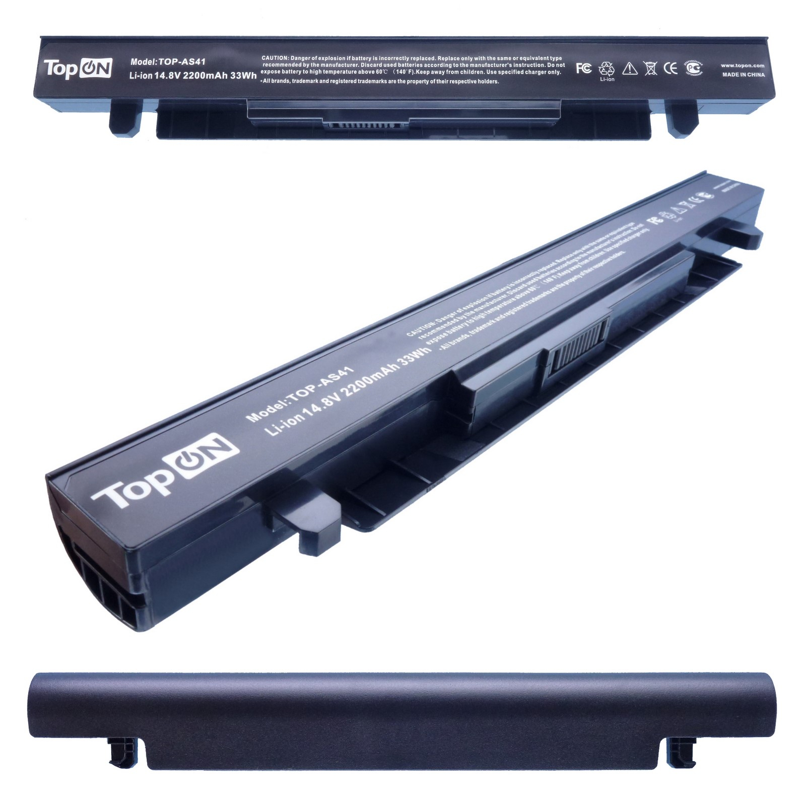 

Аккумулятор для ноутбука TopON для Asus D552E