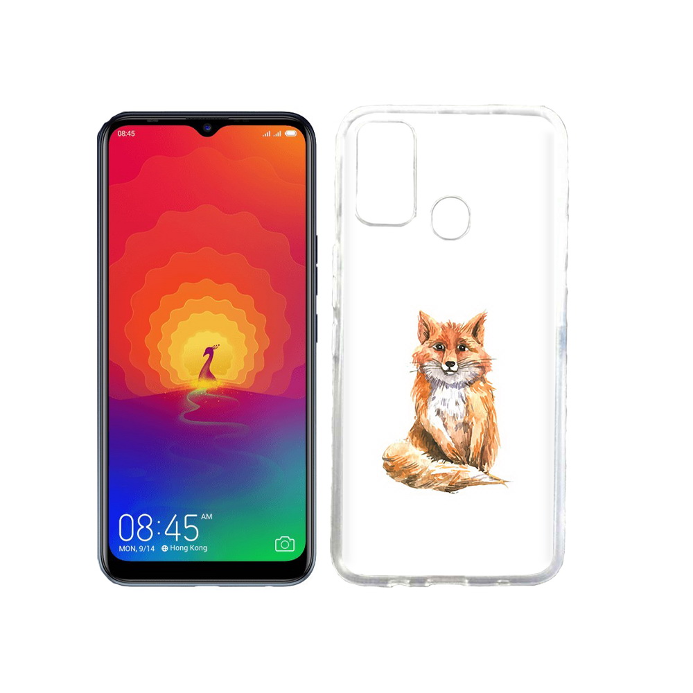 

Чехол MyPads Tocco для Tecno Spark 4 детская лиса, Прозрачный, Tocco