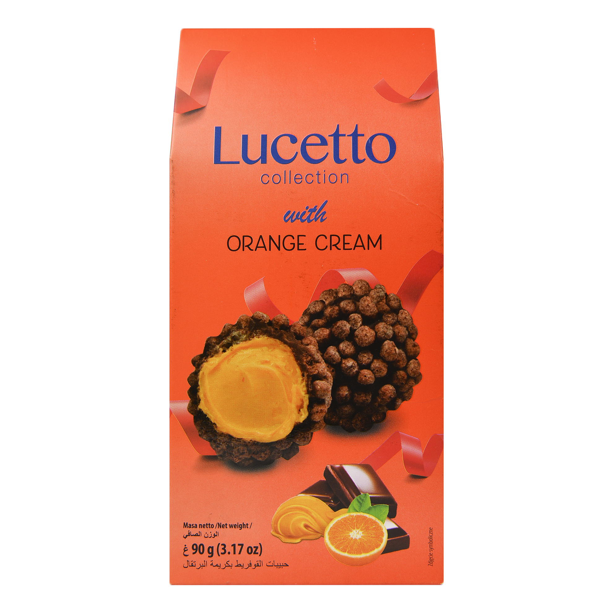 

Конфеты Lucetto с апельсиновым кремом в шоколаде 90 г