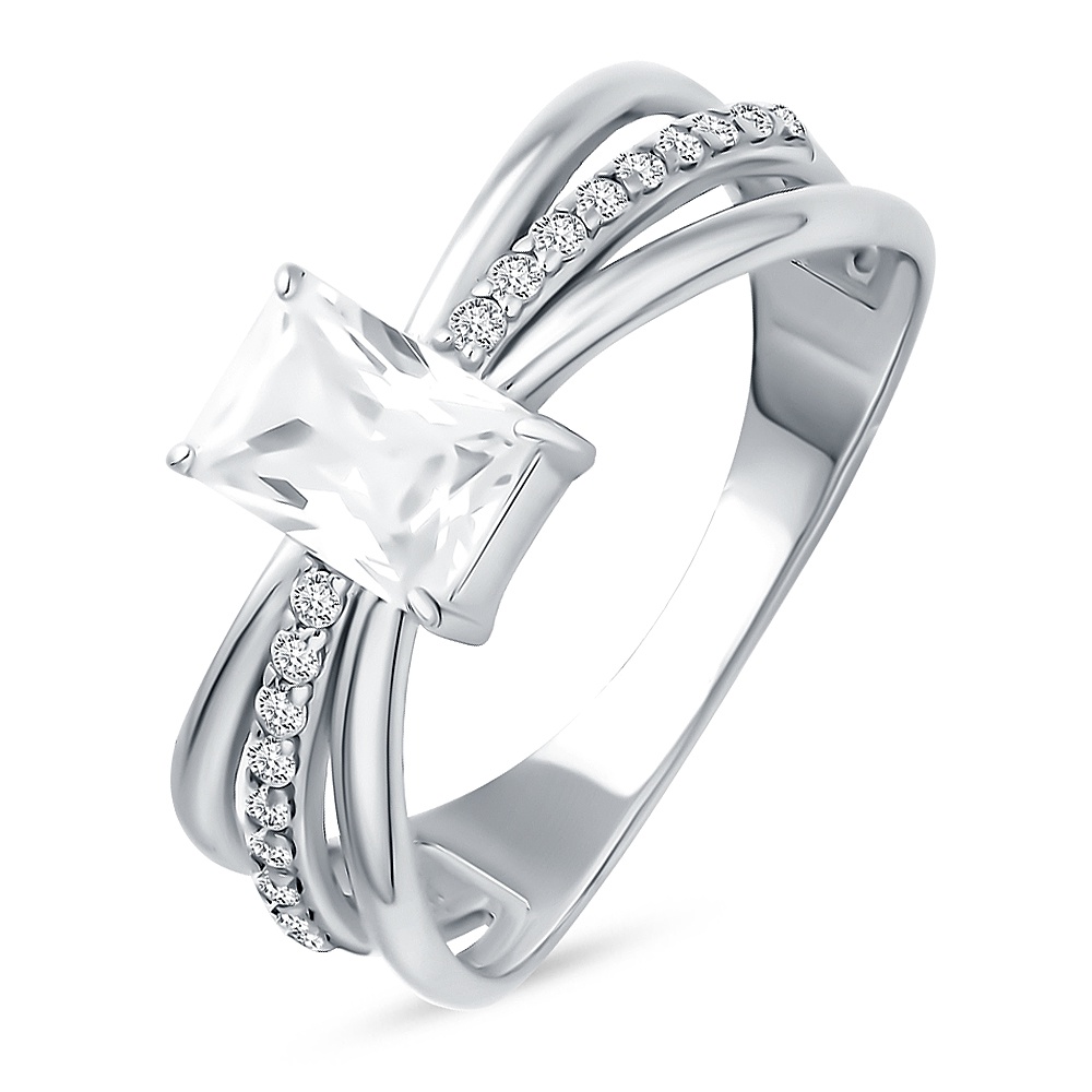 

Кольцо из серебра р.  585Gold 701013083, фианит, 701013083