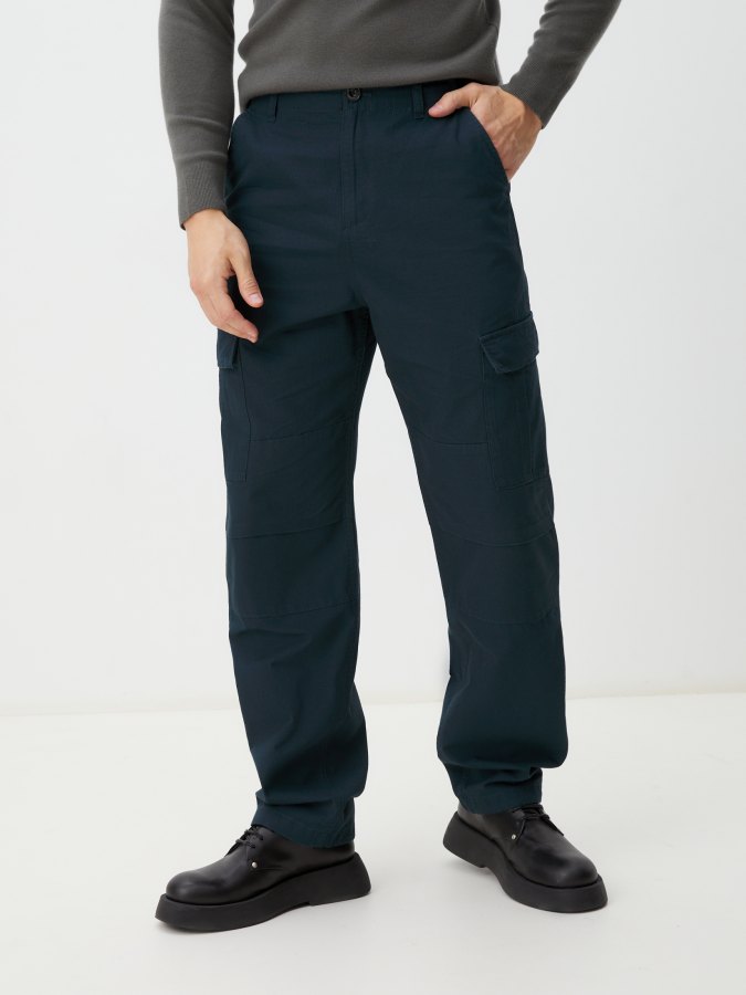 

Брюки мужские Maison David QL-23-05 синие 3XL, Синий, QL-23-05