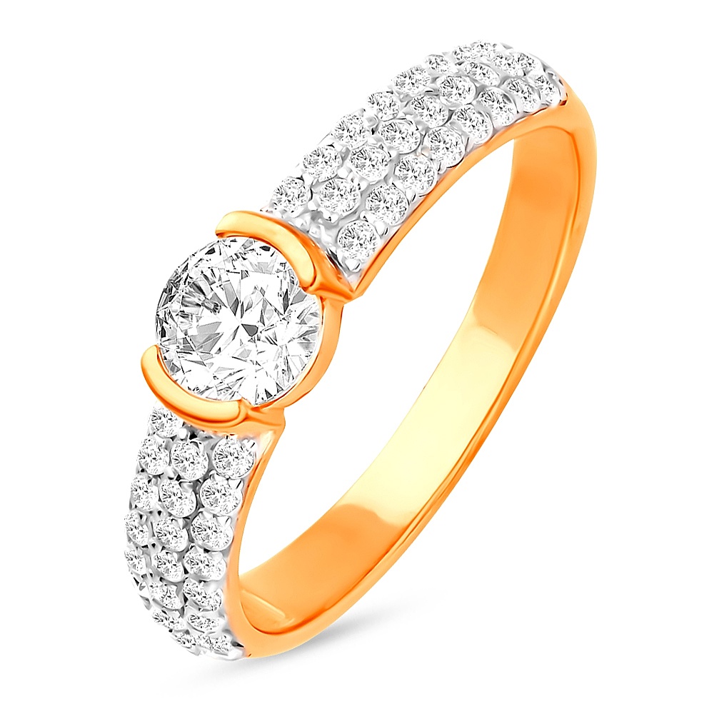 

Кольцо из серебра р.  585Gold 701013151, фианит, 701013151
