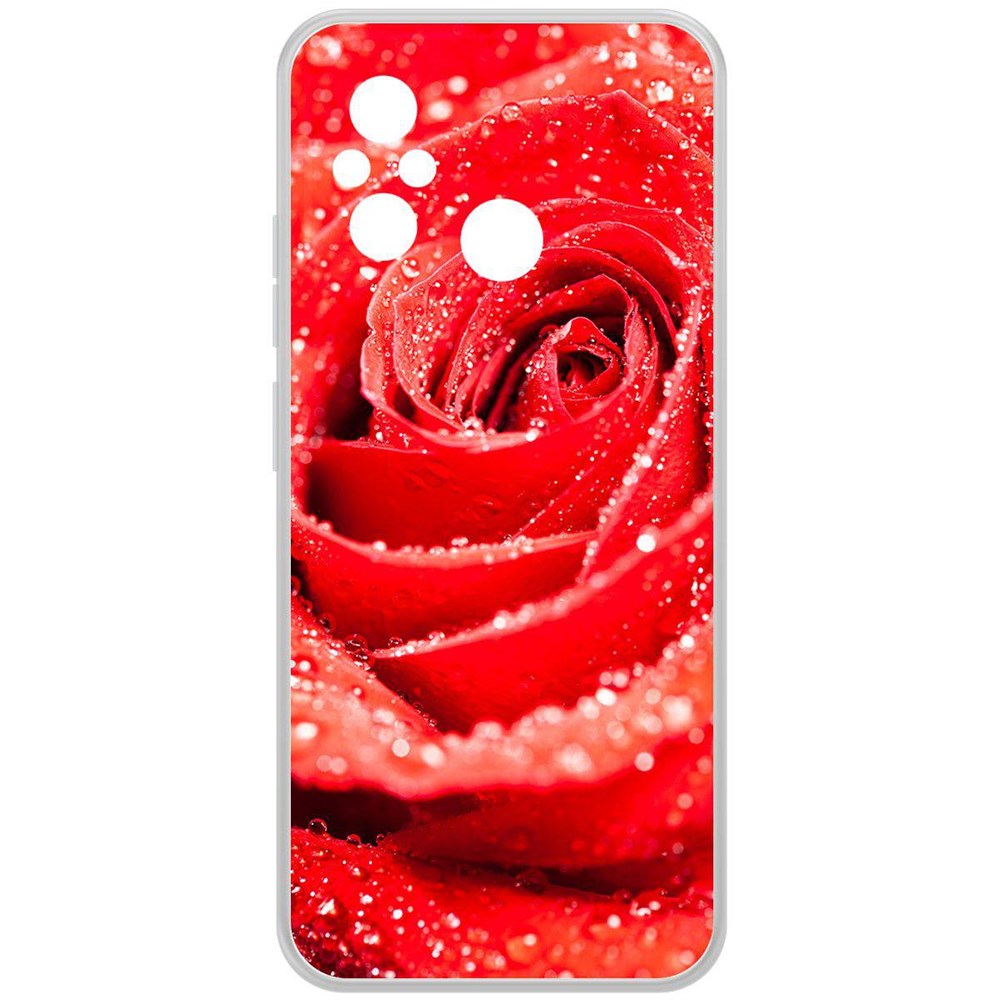 

Чехол-накладка Krutoff Clear Case Роза для Xiaomi Redmi 12C, Прозрачный
