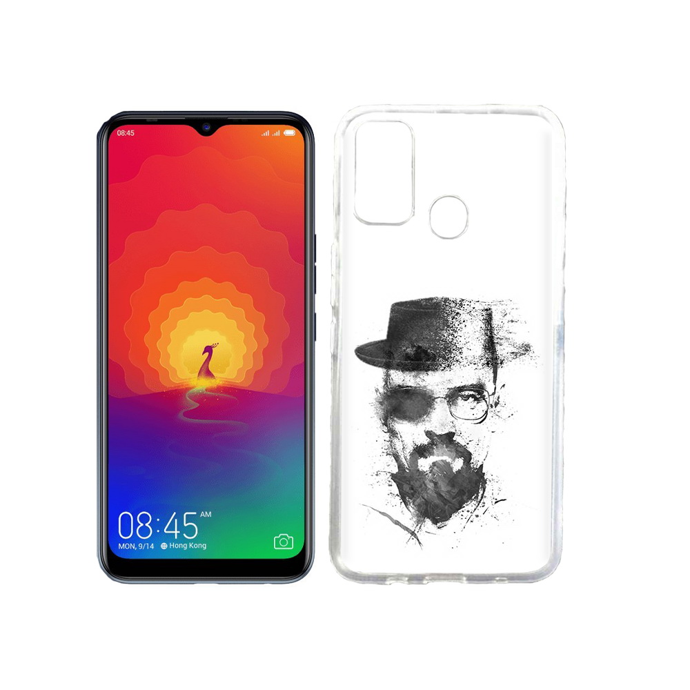

Чехол MyPads Tocco для Tecno Spark 4 загадочный человек, Прозрачный, Tocco