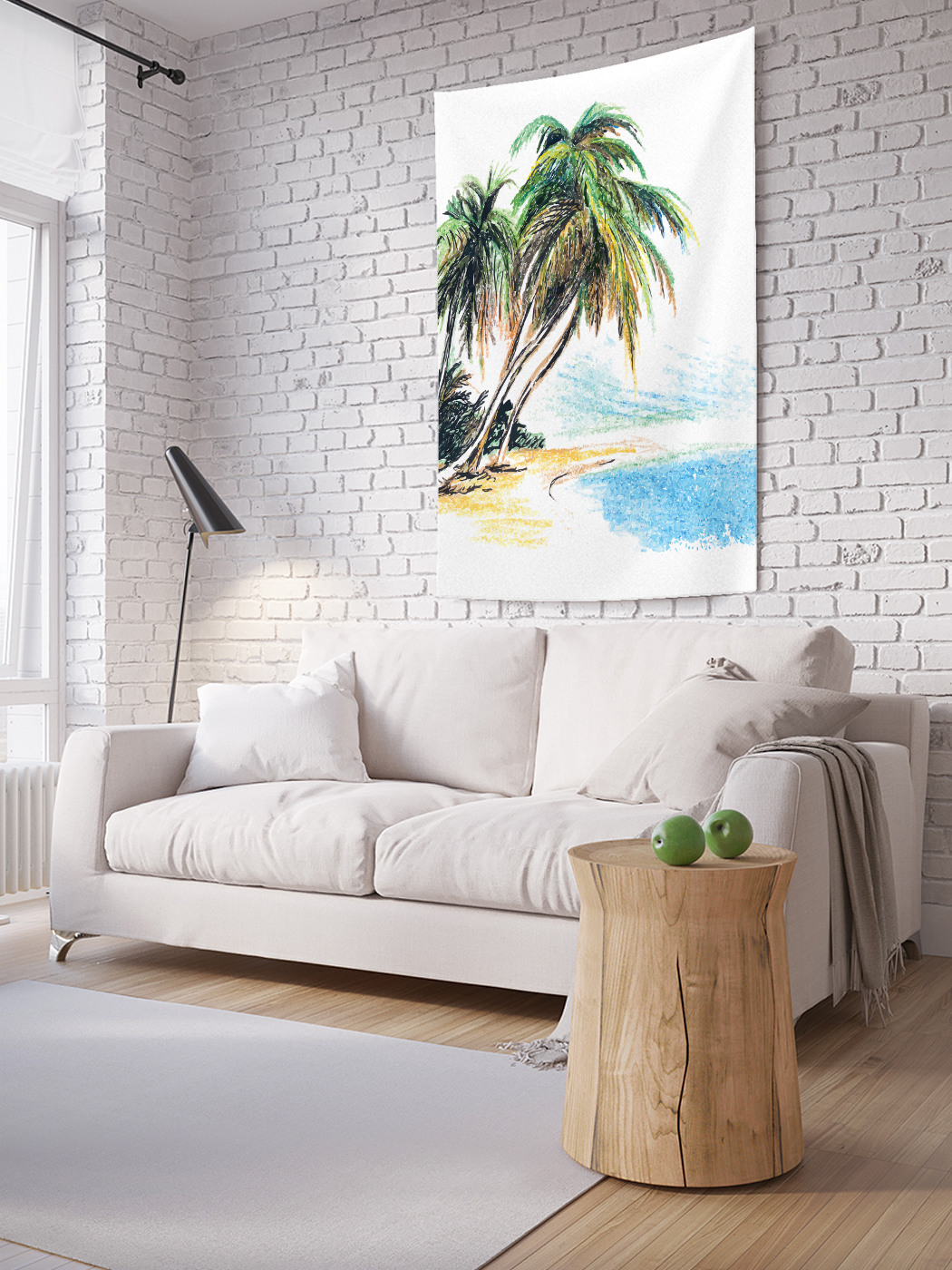 

Вертикальное фотопанно на стену JoyArty Изображение пальм 100x150 см, Изображение пальм