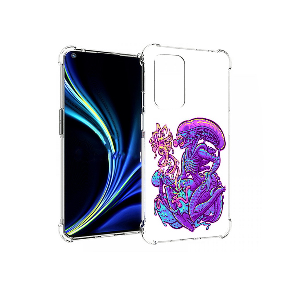 

Чехол MyPads Tocco для OnePlus 9 чужой фиолетовый цвет (PT159409.128.693), Прозрачный, Tocco