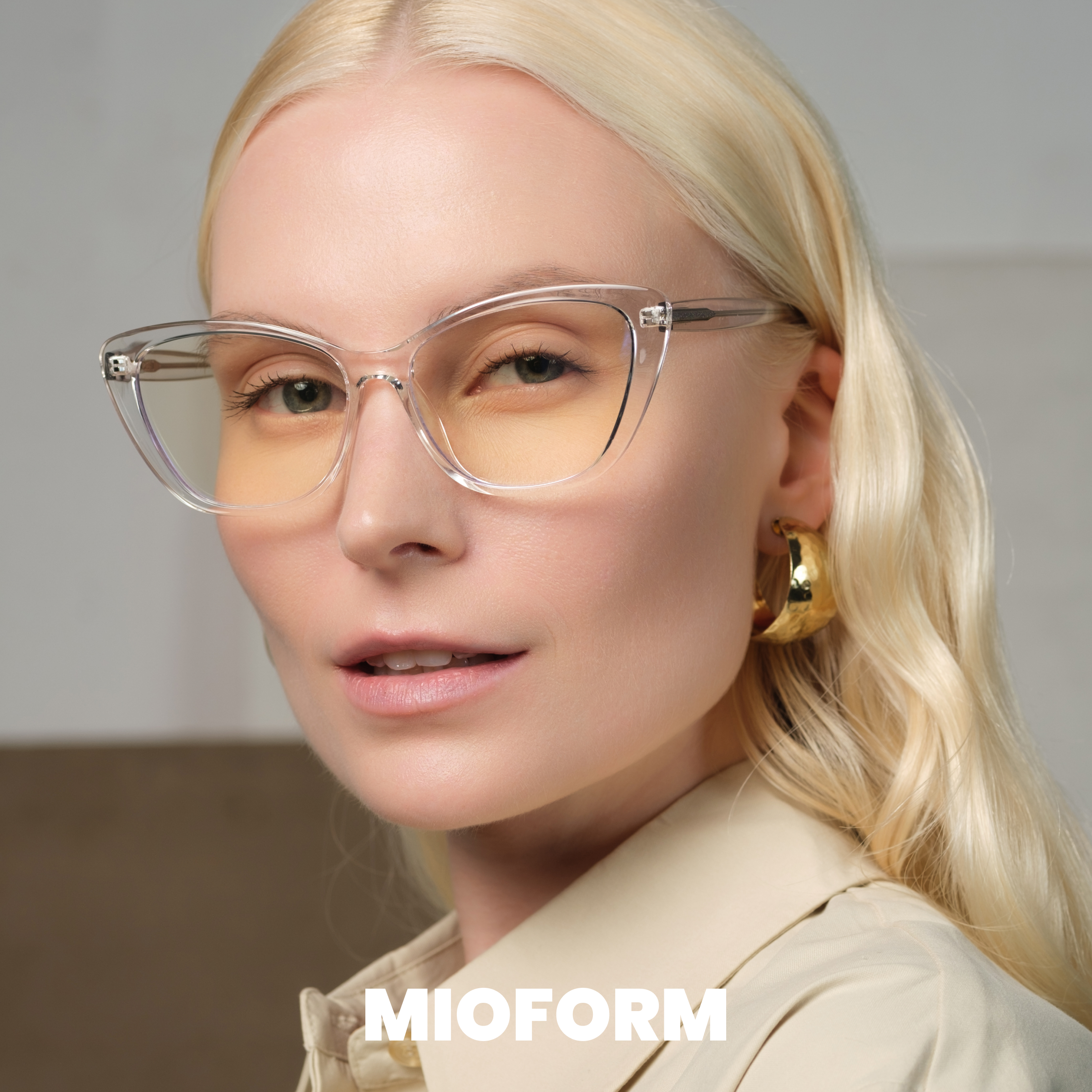 Очки для компьютера MIOFORM прозрачный + футляр + салфетка (set-MI72004-C2)