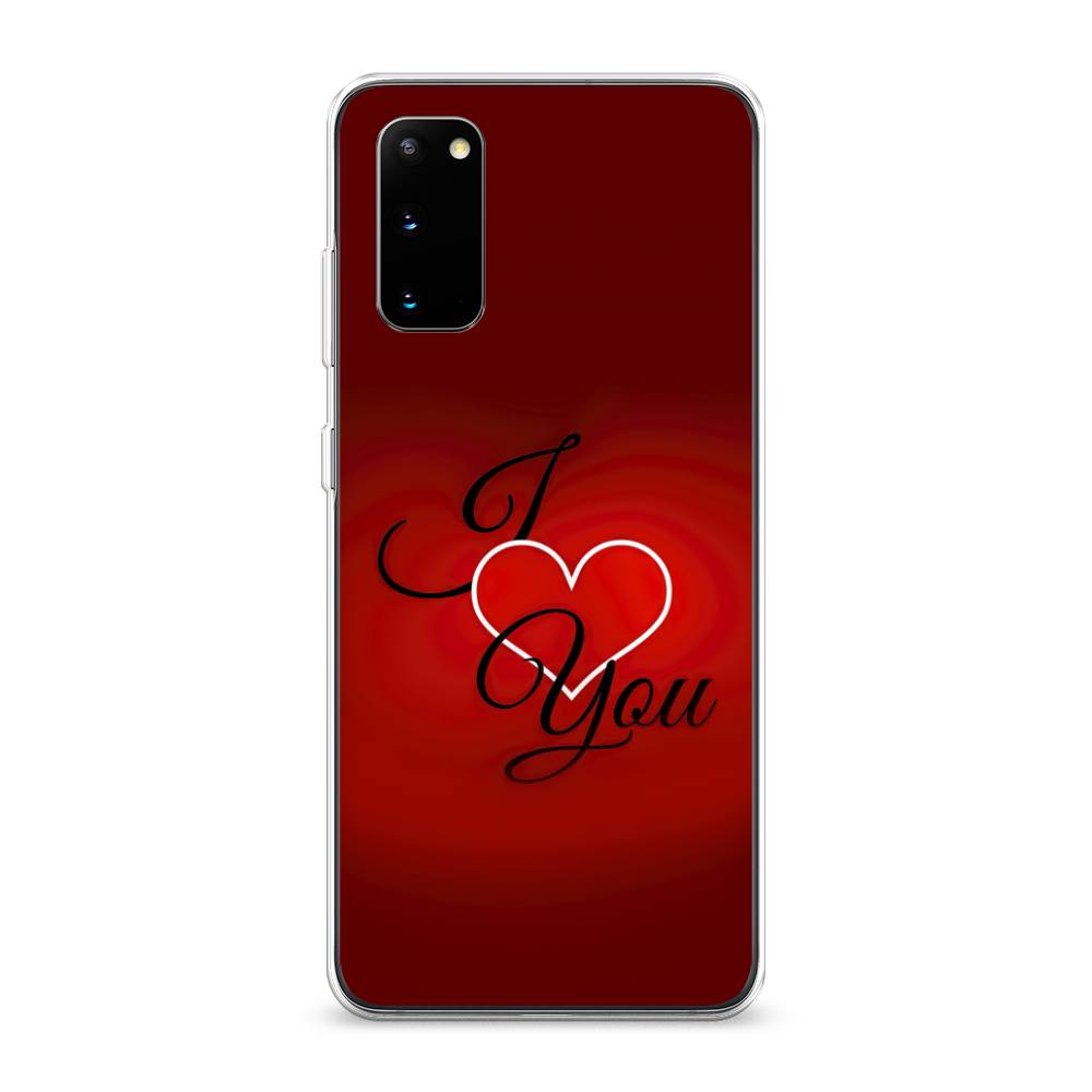 

Чехол Awog на Samsung Galaxy S20 "I love you 3", Разноцветный, 29250-6