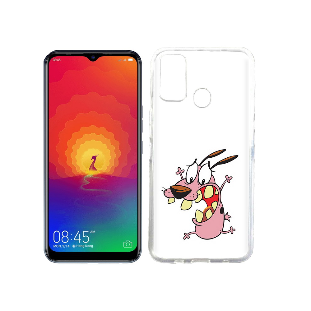 

Чехол MyPads Tocco для Tecno Spark 4 зубастый бобик, Прозрачный, Tocco