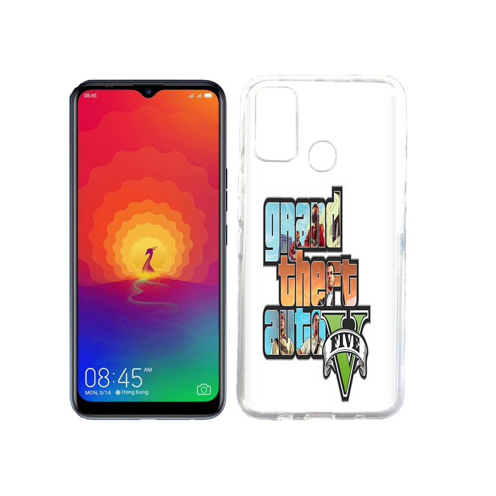 

Чехол MyPads Tocco для Tecno Spark 4 игра гта, Прозрачный, Tocco