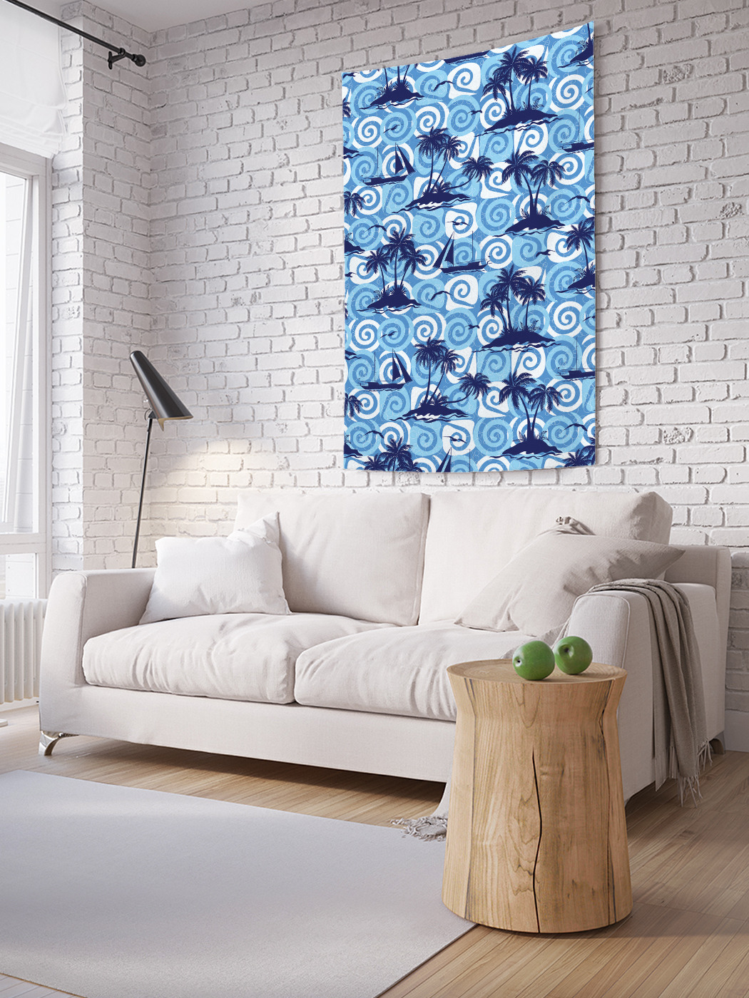 

Вертикальное фотопанно на стену JoyArty Яхта у острова 100x150 см, Яхта у острова