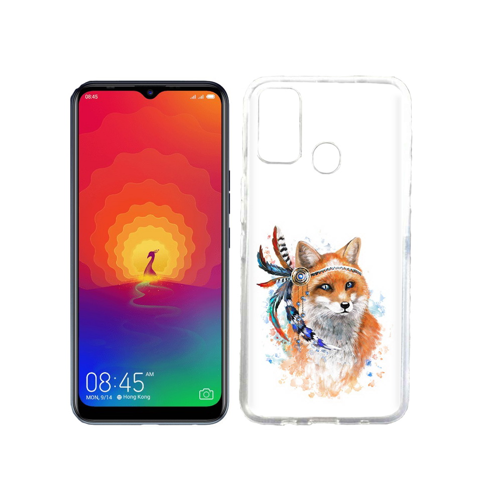 

Чехол MyPads Tocco для Tecno Spark 4 инду лиса, Прозрачный, Tocco