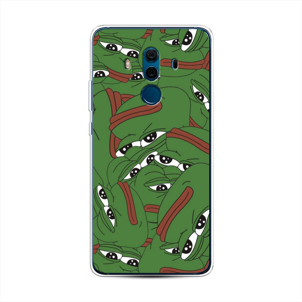 

Чехол Awog на Huawei Mate 10 Pro "Печальный frog", Разноцветный, 63450-9