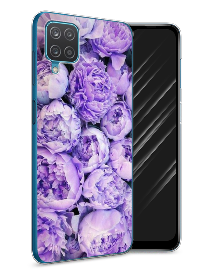 

Чехол Awog на Samsung Galaxy A12 / Самсунг A12 "Пионы сиреневые", Разноцветный, 2101650-8