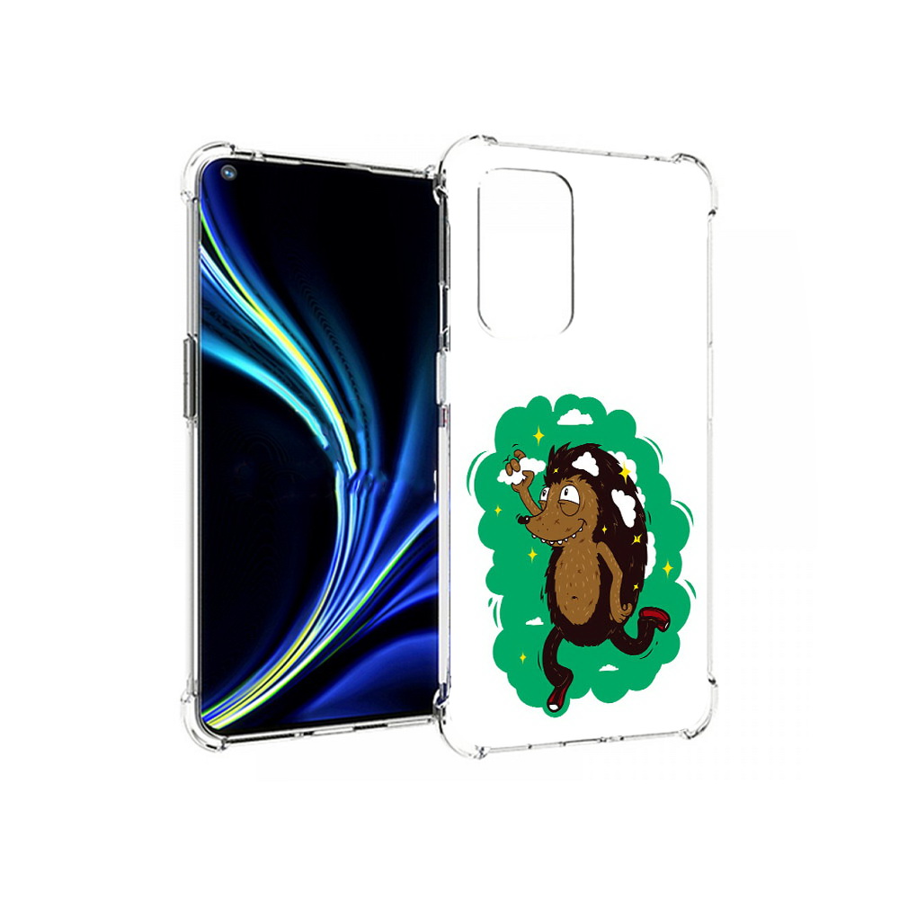 

Чехол MyPads Tocco для OnePlus 9 Ежик в облаках (PT159409.128.77), Прозрачный, Tocco