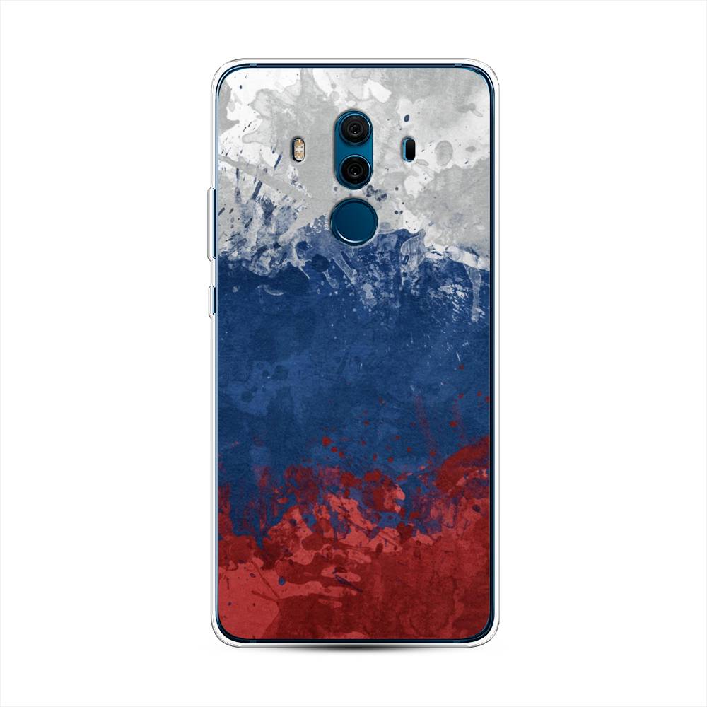 

Чехол Awog на Huawei Mate 10 Pro "Флаг России неровный", Разноцветный, 63450-5