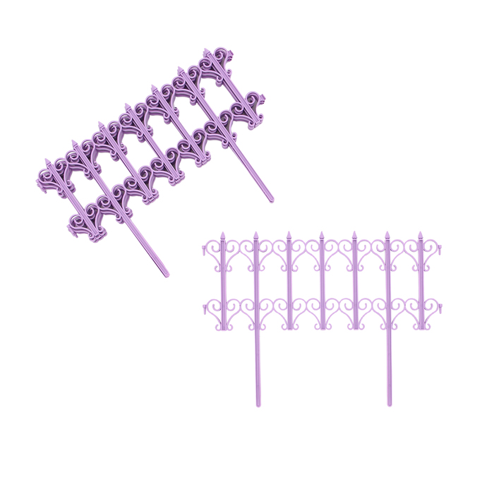 

Ограждение Кострома Пластик Классика 10257649 25х180 см 5 секций, Фиолетовый