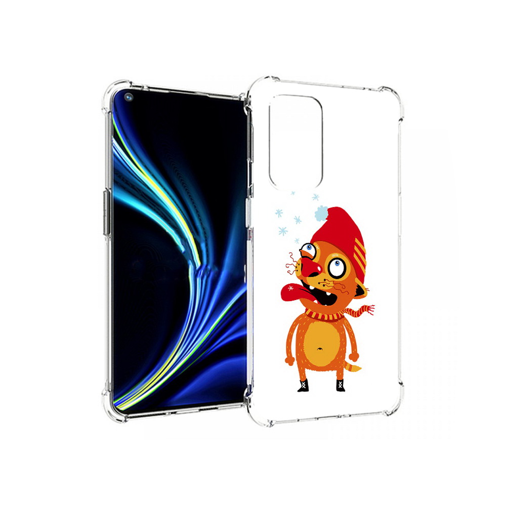 

Чехол MyPads Tocco для OnePlus 9 Зимний кот (PT159409.128.88), Прозрачный, Tocco