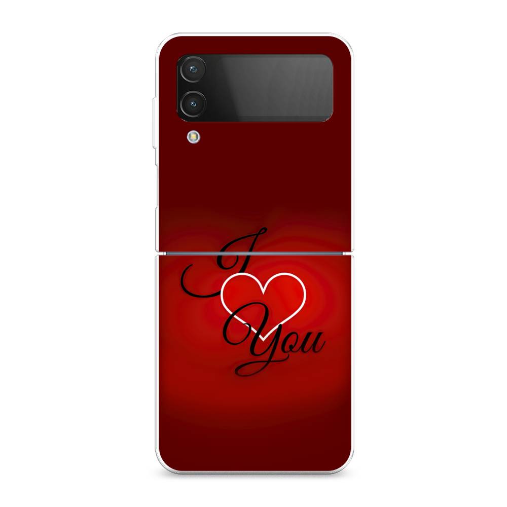

Чехол Awog на Samsung Galaxy Z Flip 4 / Самсунг Z Flip 4 "I love you 3", Разноцветный, 2106650-6