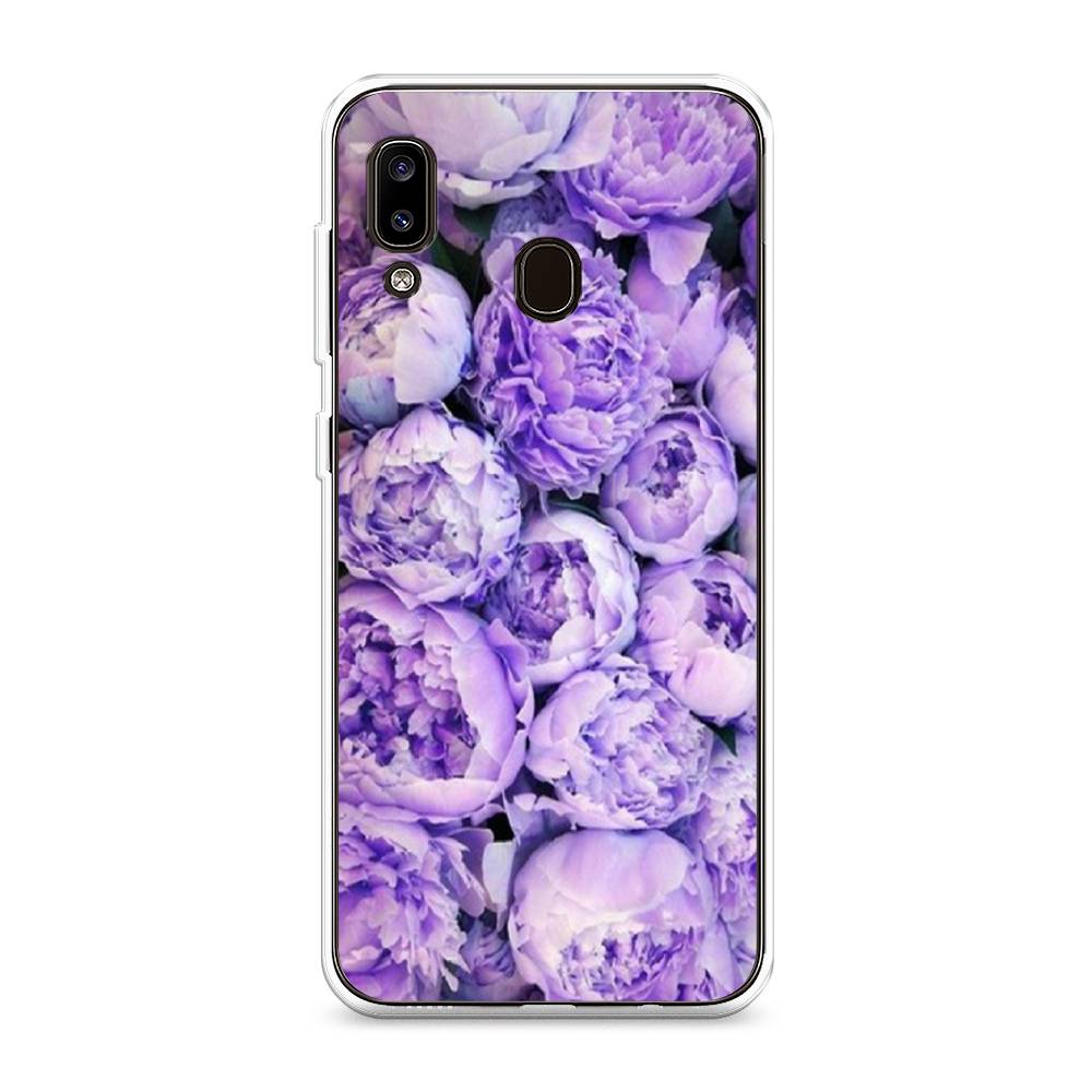 

Чехол Awog на Samsung Galaxy A20/A30 "Пионы сиреневые", Разноцветный, 27650-8