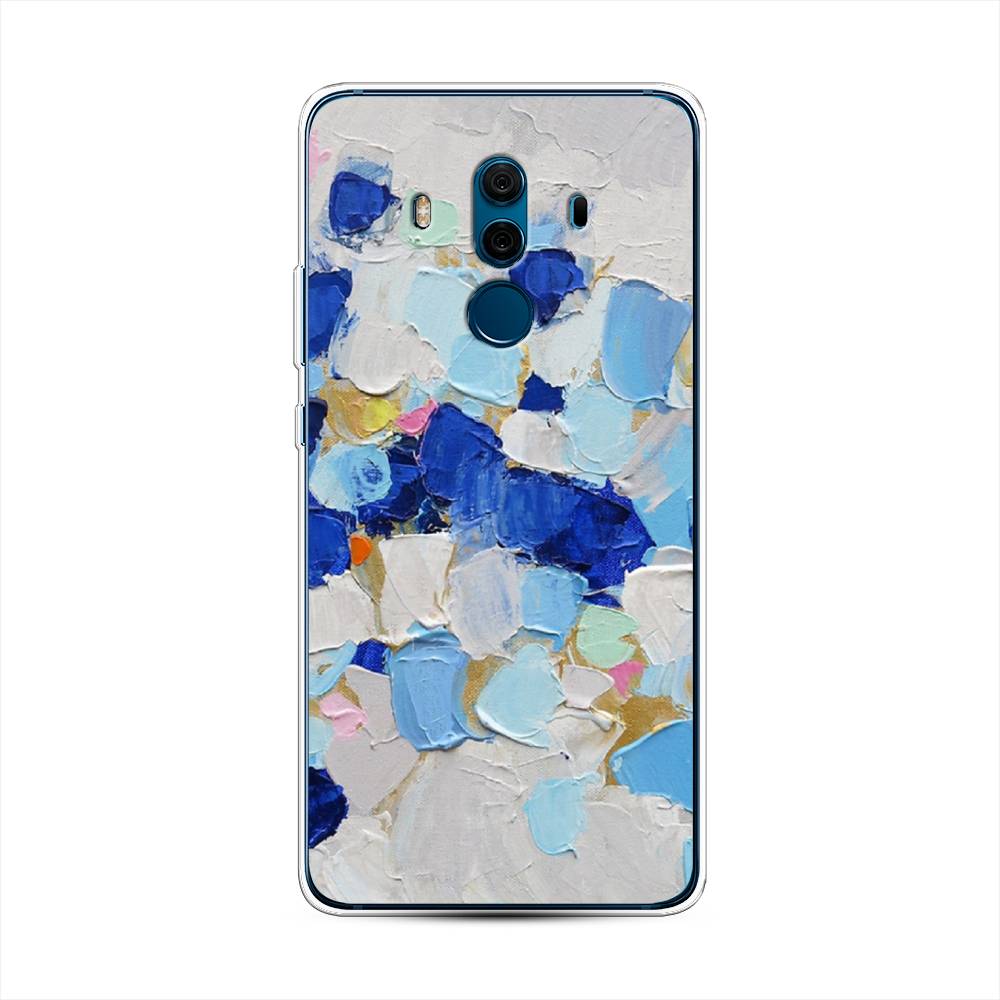

Чехол Awog на Huawei Mate 10 Pro "Холст сине-белый", Разноцветный, 63450-10