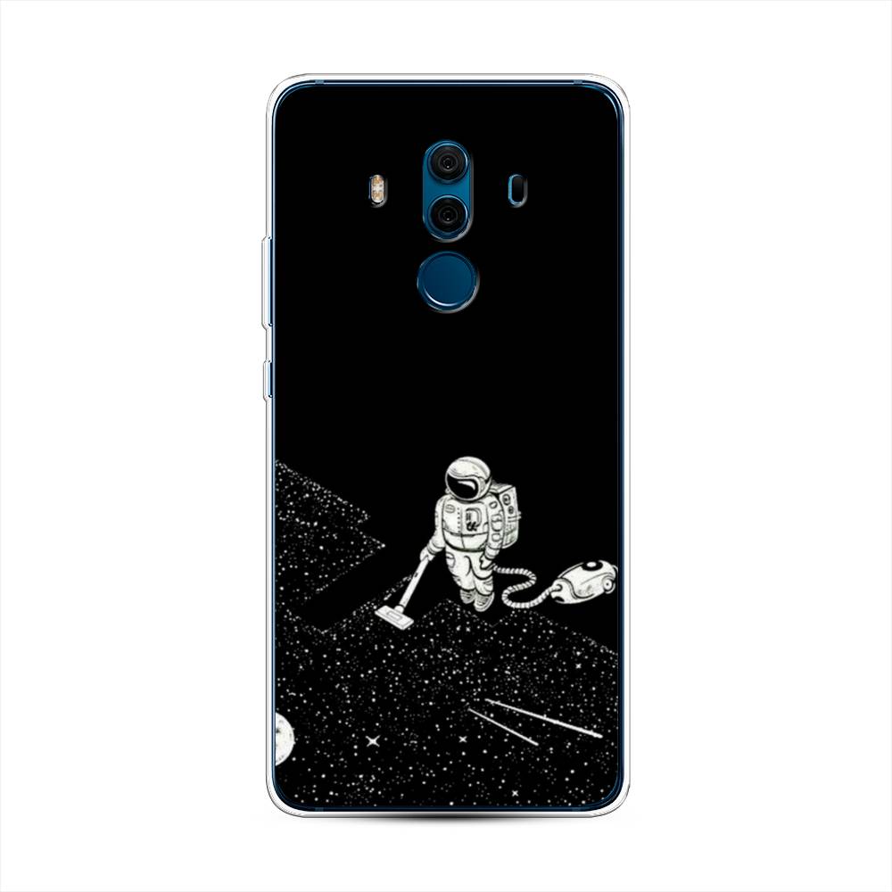 фото Чехол awog "космонавт с пылесосом" для huawei mate 10 pro