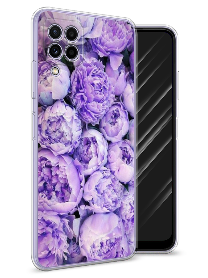 

Чехол Awog на Samsung Galaxy A22 / Самсунг A22 "Пионы сиреневые", Разноцветный, 2103150-8