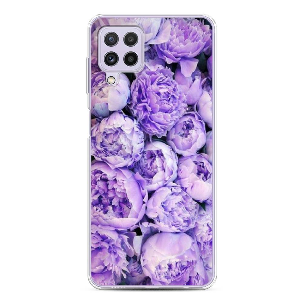 фото Силиконовый чехол "пионы сиреневые" на samsung galaxy a22 awog