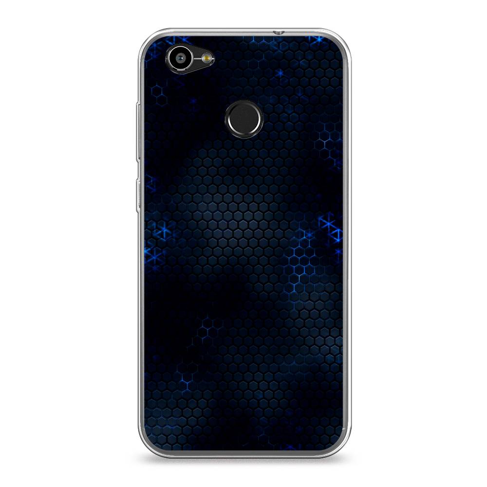 

Чехол Awog на ZTE Blade A6 / ЗТЕ Блэйд A6 "Фон соты синие", 132350-3