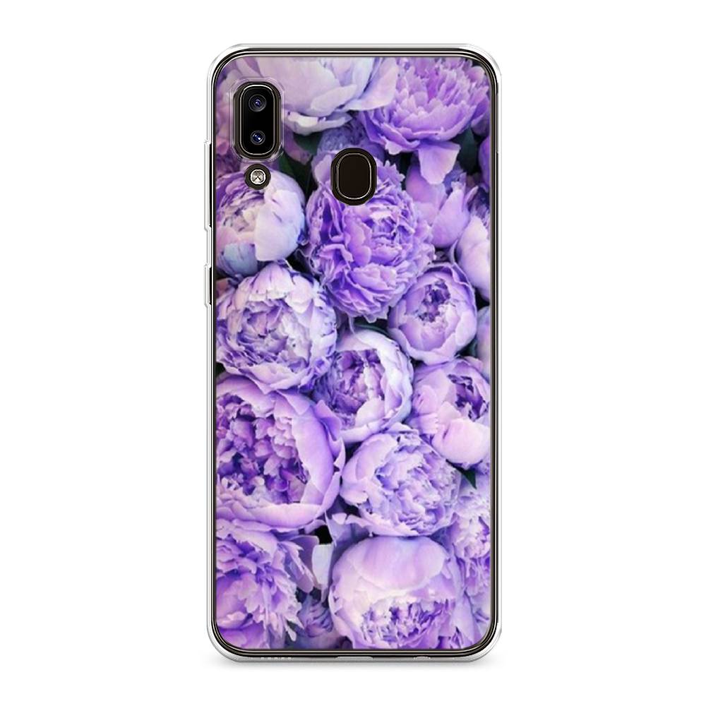 

Чехол Awog на Samsung Galaxy A30/A20 "Пионы сиреневые", Разноцветный, 27550-8