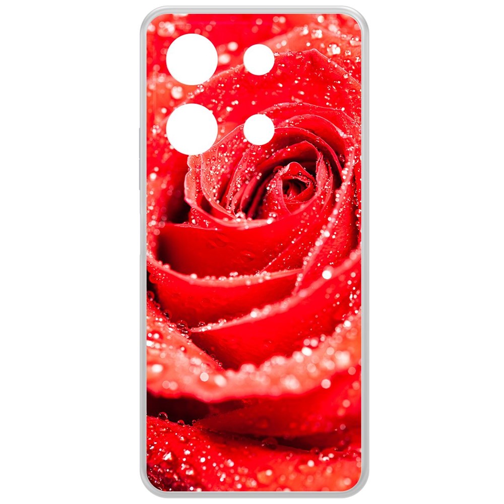 

Чехол-накладка Krutoff Clear Case Роза для Infinix Note 30i, Прозрачный