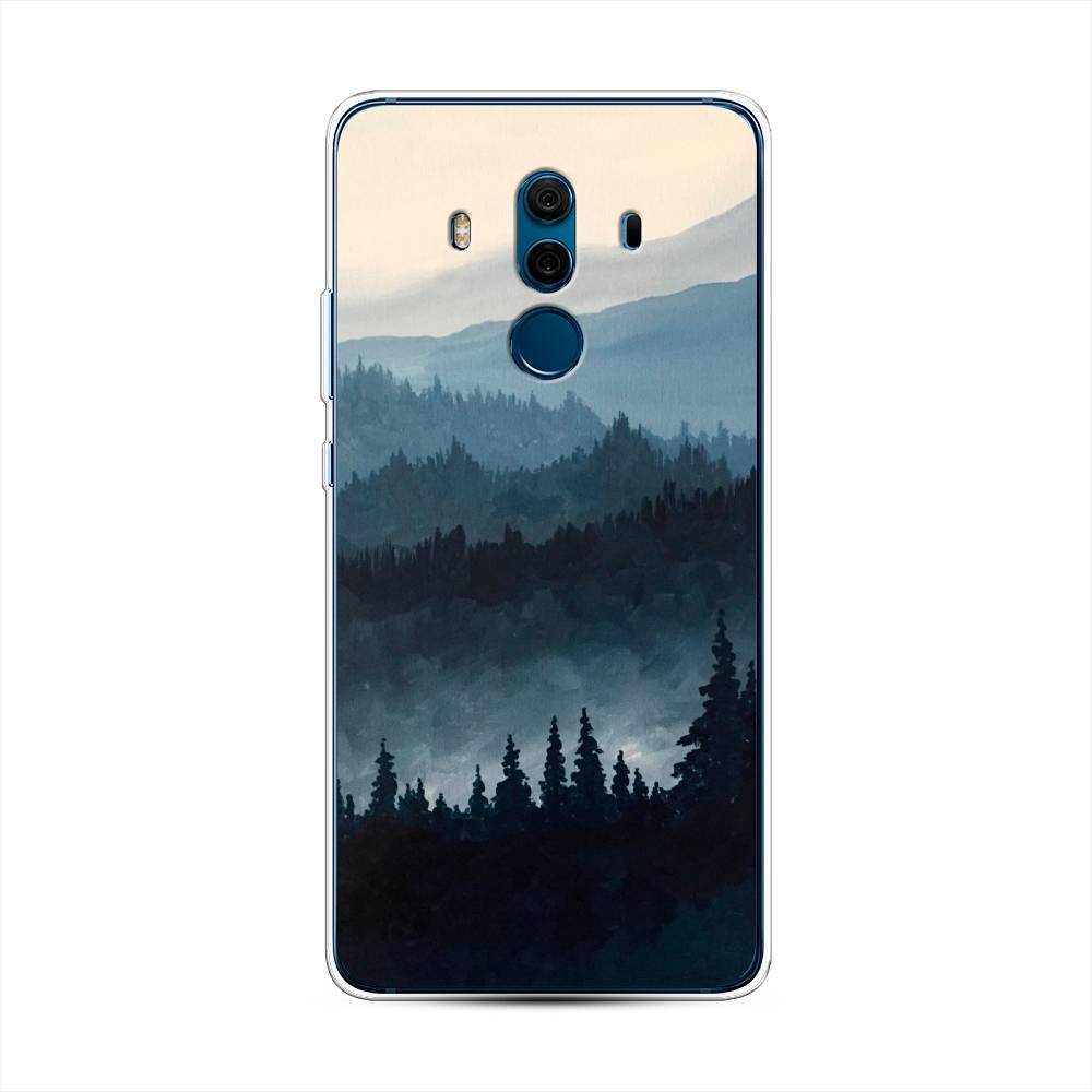 

Чехол Awog на Huawei Mate 10 Pro "Туманные горы", Разноцветный, 63450-4