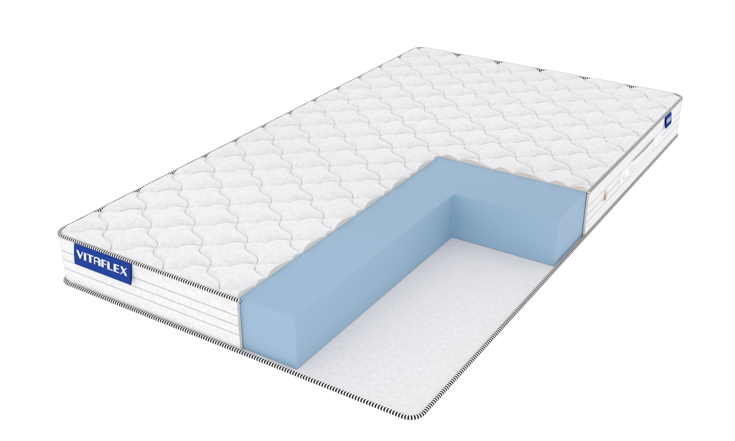 

Матрас Vitaflex Standart Foam 180х175 серии Foam Classic, Белый, Standart Foam