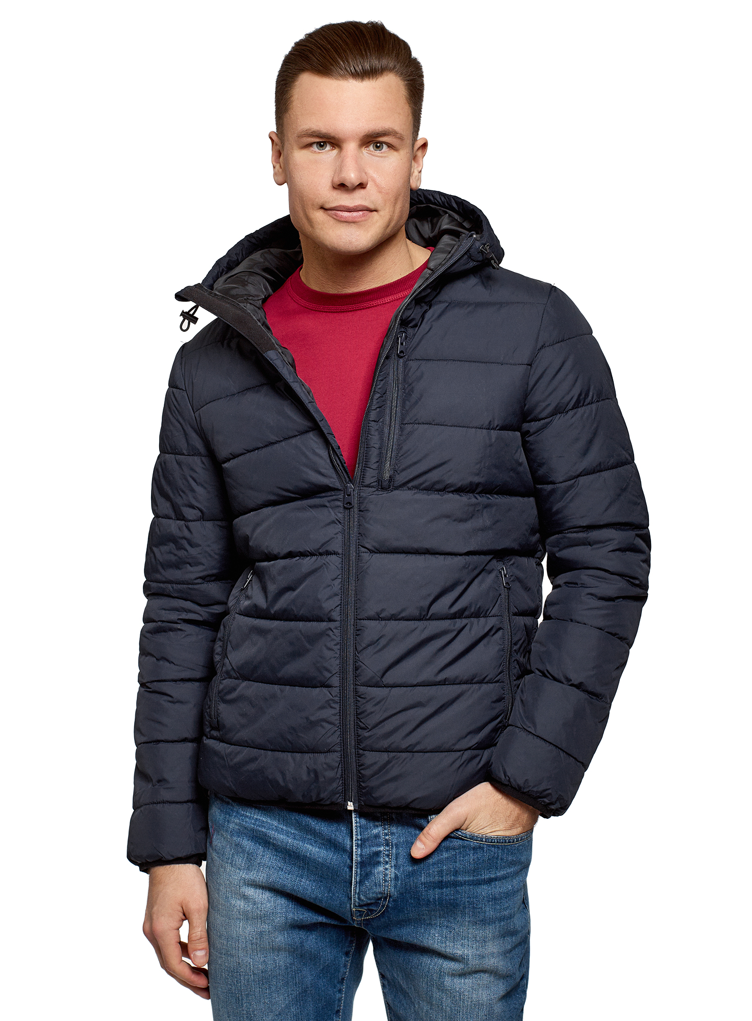 

Куртка мужская oodji 1B112027M синяя XL, Синий, 1B112027M