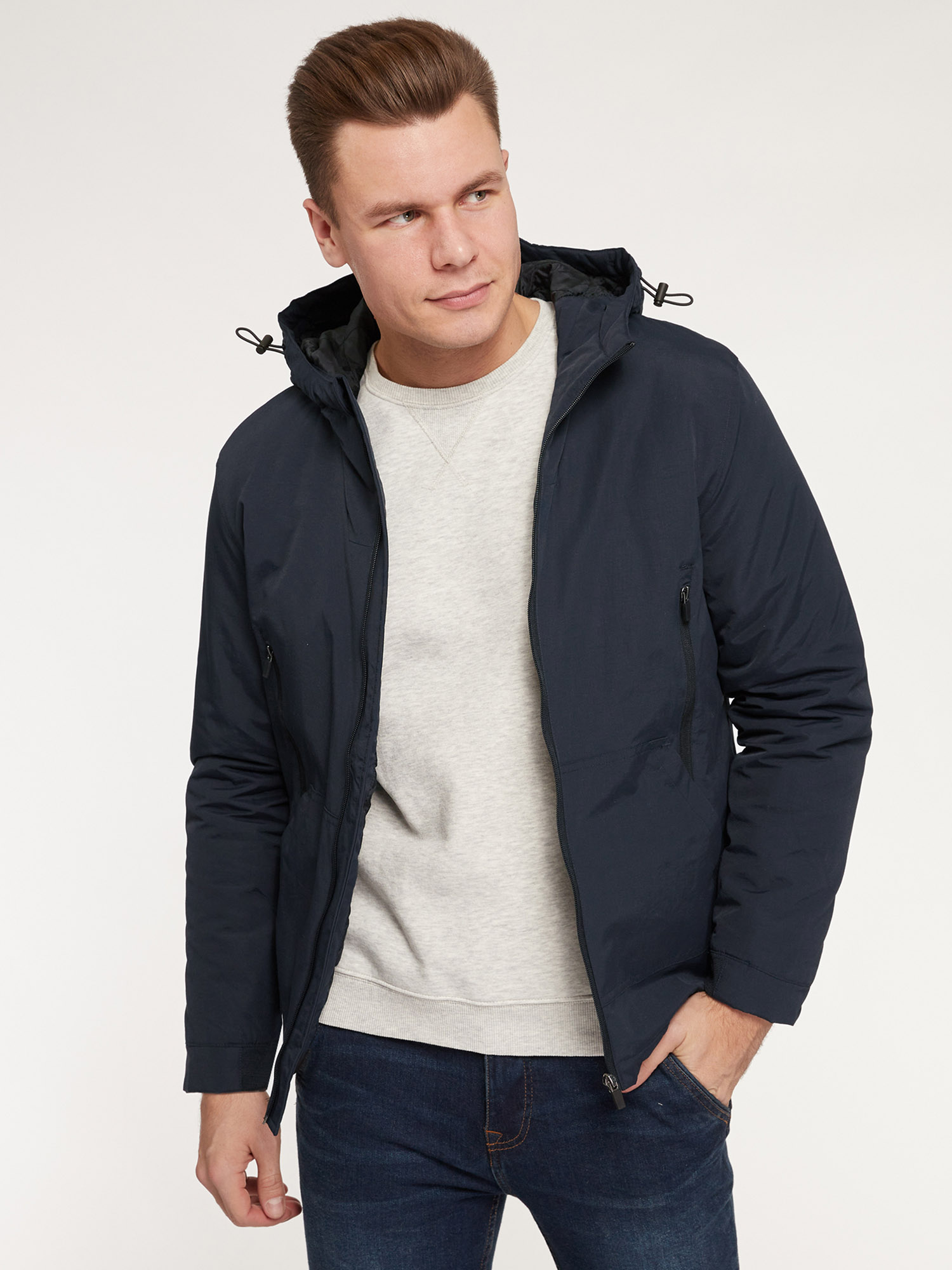 

Куртка мужская oodji 1B515003M синяя 2XL, Синий, 1B515003M