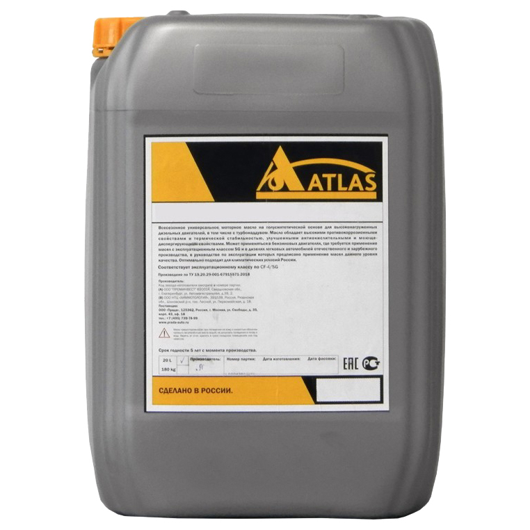 

Моторное масло Atlas oil Extra Sae 10W-40 Ci-4/Sl, 20л 28370