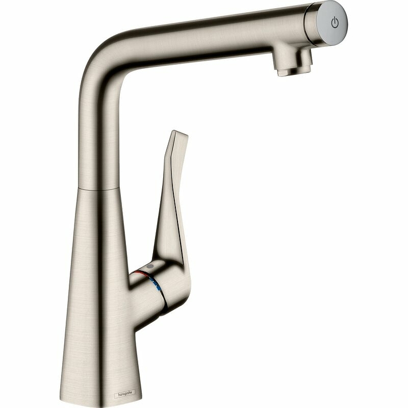 

Смеситель для кухни Hansgrohe Metris Select M712-H320 73810800 Сталь, Серебристый