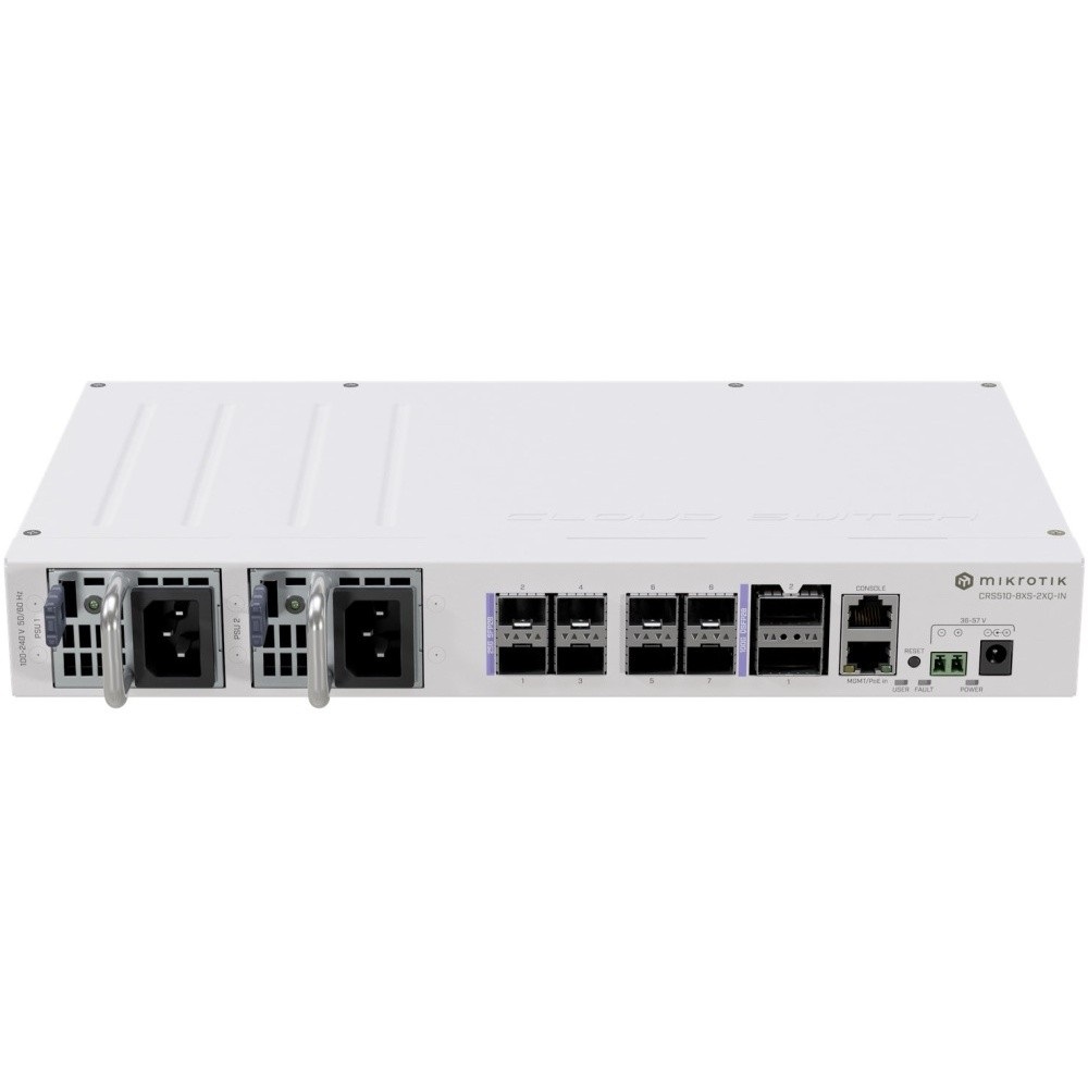 

Коммутатор Mikrotik CRS510-8XS-2XQ-IN белый, CRS510-8XS-2XQ-IN