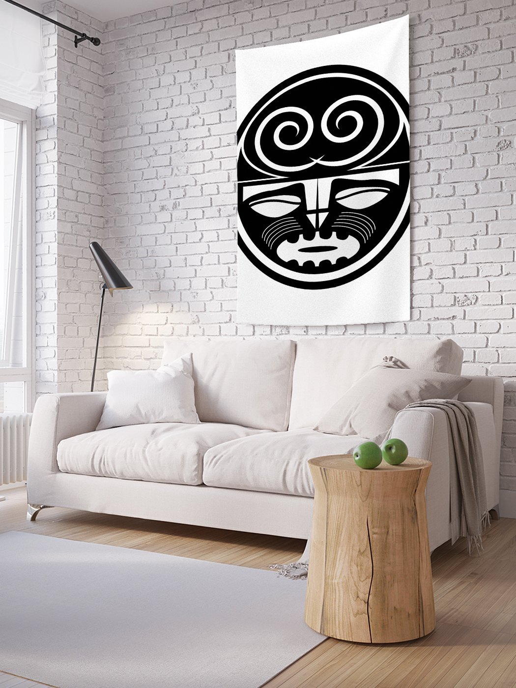 фото Вертикальное фотопанно на стену joyarty "ацтекская маска", 150x200 см