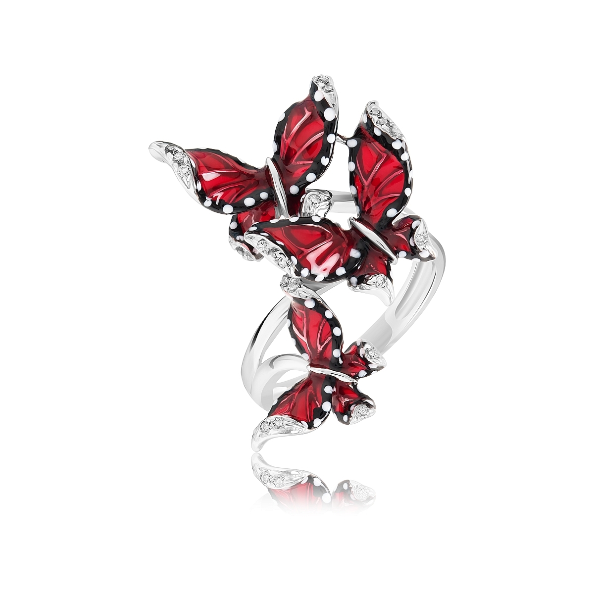 

Кольцо из серебра р. , VALTERA 079484, эмаль\фианит, 079484