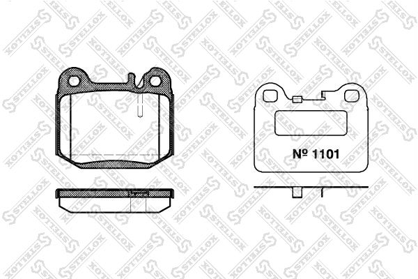 

Комплект Тормозных Дисковых Колодок Stellox 025 040B-Sx Stellox 025040bsx