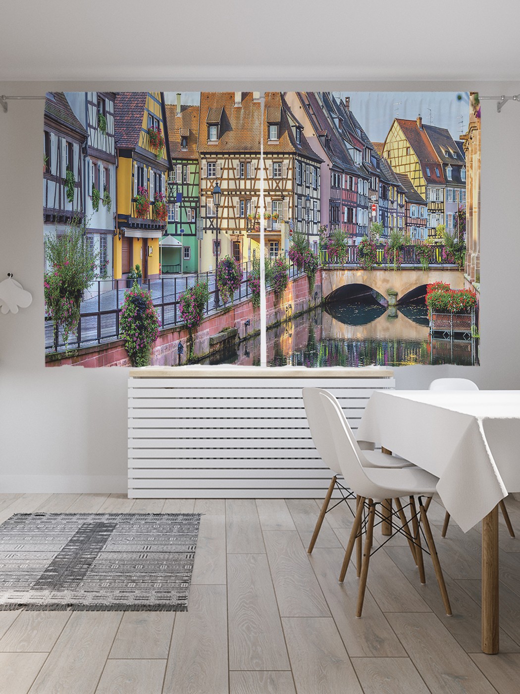 

Классические шторы JoyArty "Красочный город", серия Oxford DeLux, 2 полотна 145x180 см, Красочный город