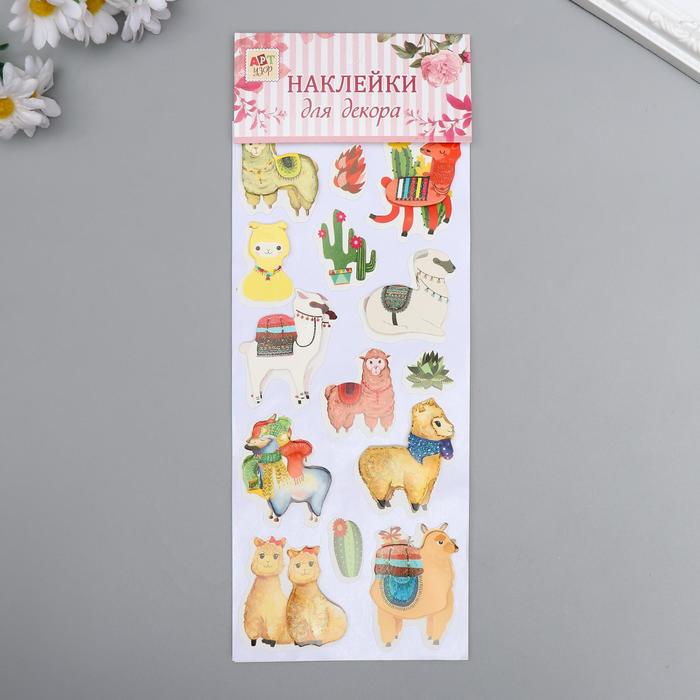 

Наклейка бумага "Ламы" 28,5х10,5 см