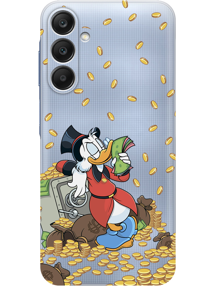 

Силиконовый чехол на Samsung Galaxy A25 с принтом "Скрудж и сейф" прозрачный, Белый;красный;прозрачный, 780484471