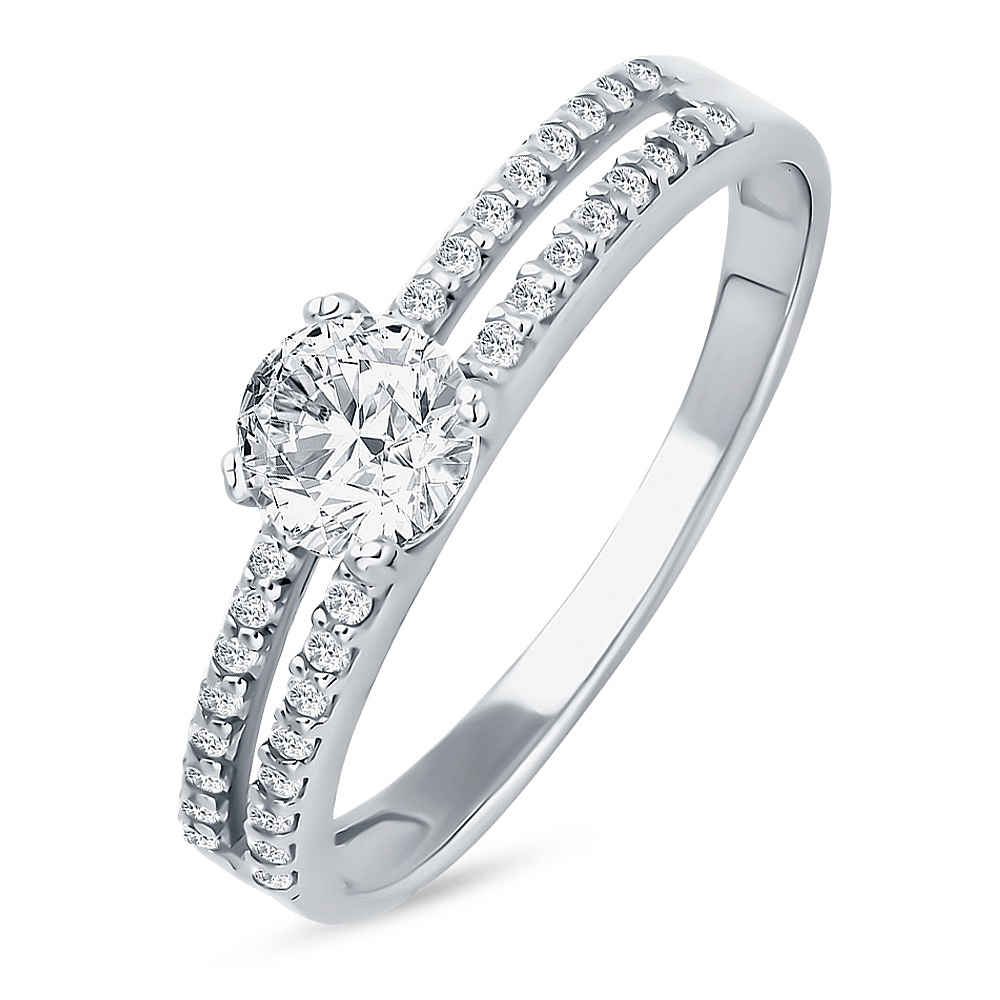 

Кольцо из серебра р. , 585Gold 701013110, фианит, 701013110