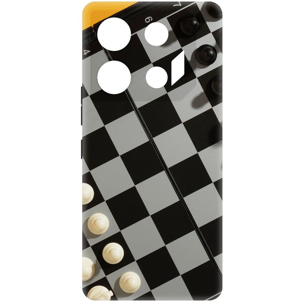 

Чехол-накладка Krutoff Soft Case Шахматы для Infinix GT 10 Pro черный